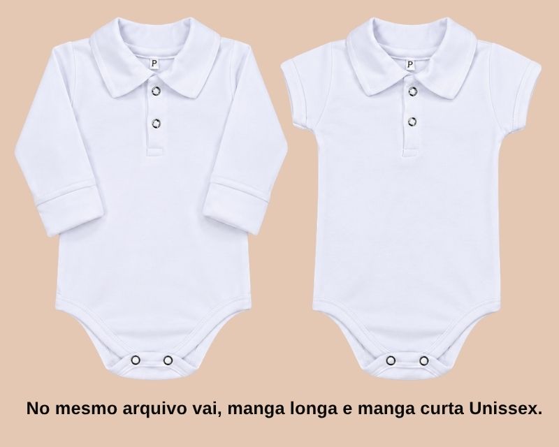 Body Pólo Gola e Punhos Quadrados