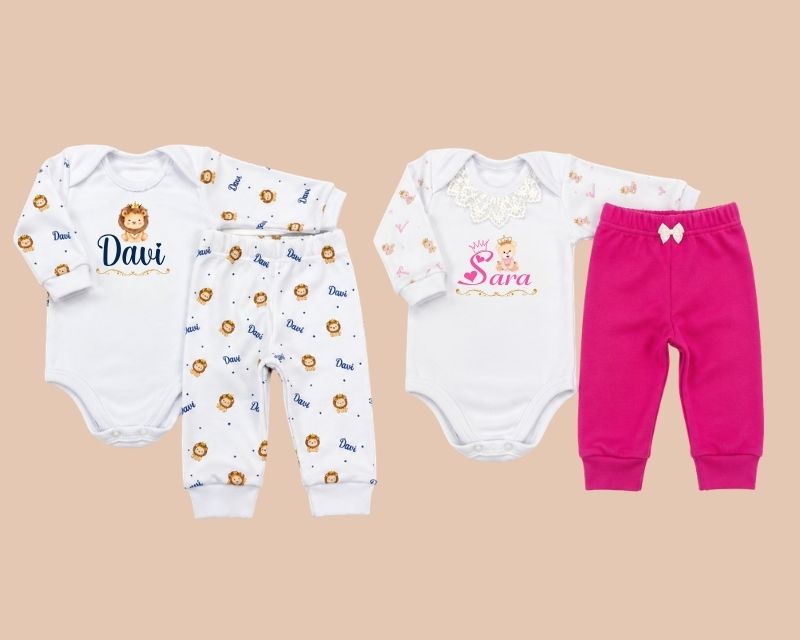 Kit Calça sem Pé + Body Manga Longa